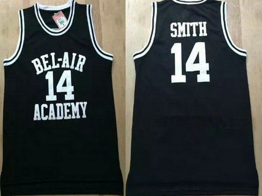 Men's The Movie Bel Air Academy #14 Smith Black Swingman Basketball Jersey