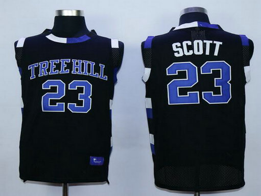 Men's The Movie One Tree Hill #23 Nathan Scott Black Swingman Basketball Jersey