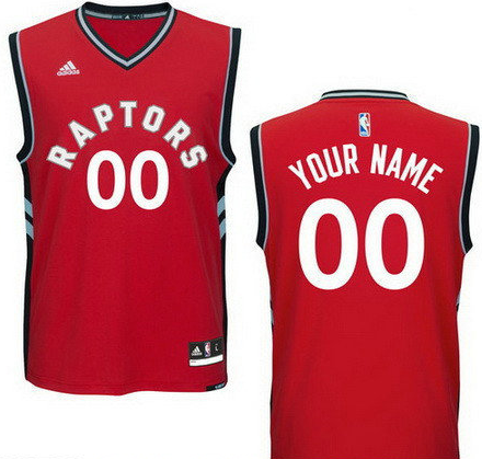 Men's Toronto Raptors New Red Custom adidas Swingman Road Basketball Jersey