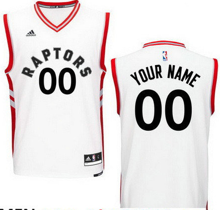 Men's Toronto Raptors New White Custom adidas Swingman Home Basketball Jersey