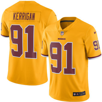 Men's Washington Redskins Ryan Kerrigan Nike Gold Color Rush Limited Jersey