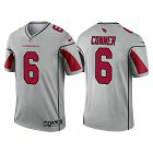 Men Arizona Cardinals #6 James Conner 2021 Inverted Legend Silver Jersey