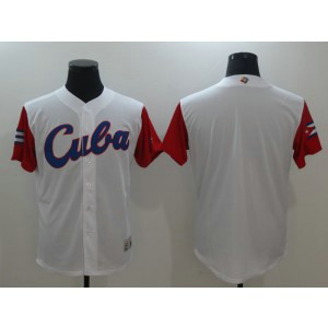 Men Cuba Baseball Majestic White 2017 World Baseball Classic Authentic Team Jersey