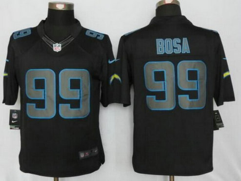 Mens San Diego Chargers #99 Joey Bosa Black Impact NFL Nike Limited Jersey