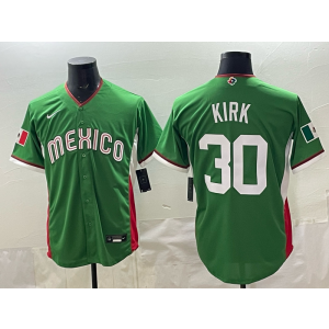 Mexico 30 Kirk Green Cool Base Men Jersey