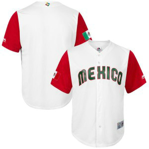 Mexico Baseball Majestic White 2017 World Baseball Classic Jersey