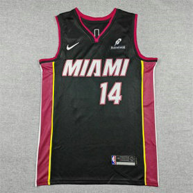 Miami Heat 14 Tyler Herro Black Men Jersey