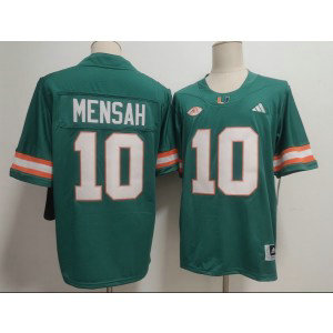 Miami Hurricanes 10 Darian Mensah Green Vapor Limited Men Jersey Miami Hurricanes 10 Darian Mensah Green Vapor Limited Men Jersey