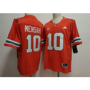 Miami Hurricanes 10 Darian Mensah Orange Vapor Limited Men Jersey Miami Hurricanes 10 Darian Mensah Orange Vapor Limited Men Jersey