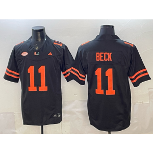 Miami Hurricanes 11 Beck Black F.U.S.E. Vapor Limited Men Jersey