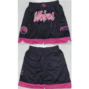 Minnesota Timberwolves Black 2025 Shorts (Run Small)