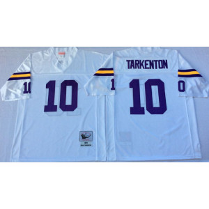 Mitchell and Ness Minnesota Vikings #10 Tarkenton Throwback white Jersey