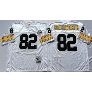 Mitchell and Ness NFL Steelers 82 John Stallworth White Throwback Jersey