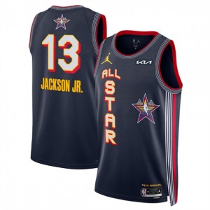 NBA 2025 All-Star 13 Jaren Jackson Jr. Navy Jordan Men Jersey