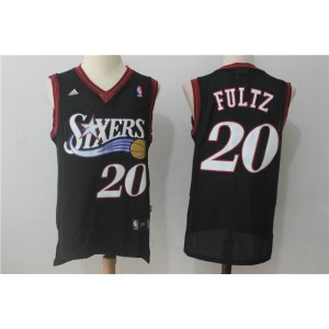 NBA 76ers 20 Markelle Fultz Black Throwback Men Jersey