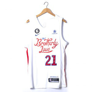 NBA 76ers 21 Joel Embiid 2022-23 City Edition Nike Men Jersey