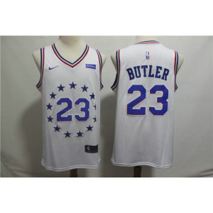 NBA 76ers 23 Jimmy Butler White Earned Edition Nike Men Jersey