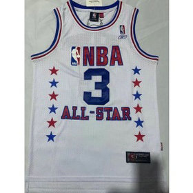 NBA 76ers ALL STAR 3 IVERSON White Men Jersey