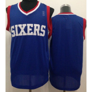 NBA 76ers Blank Blue Revolution 30 Men Jersey
