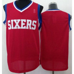 NBA 76ers Blank Red Revolution 30 Men Jersey