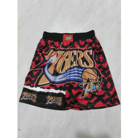 NBA 76ers Red Shorts