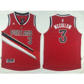 NBA Blazers 3 Mccollum Red Men Jersey