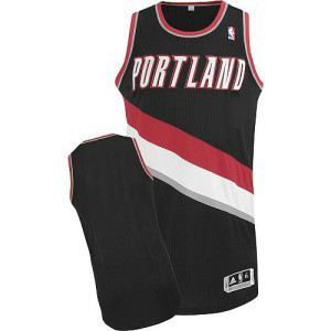 NBA Blazers Blank Black Revolution 30 Men Jersey