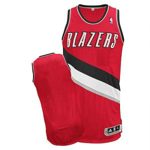 NBA Blazers Blank Red Revolution 30 Men Jersey