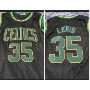NBA Boston Celtics 35 Reggie Lewis Men Jersey