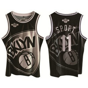 NBA Brooklyn Nets 11 Kyrie Irving Black Print Men Jersey