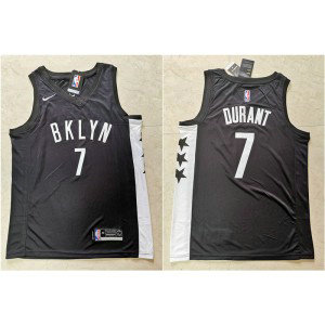 NBA Brooklyn Nets 7 Kevin Durant 2019 New Black Nike Men Jersey