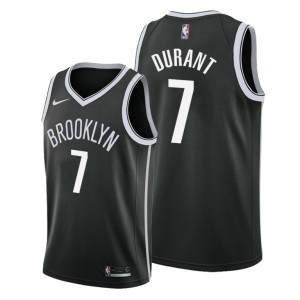 NBA Brooklyn Nets 7 Kevin Durant Black Nike Men Jersey