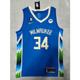 NBA Bucks 34 Giannis Antetokounmpo Blue Nike Men Jersey