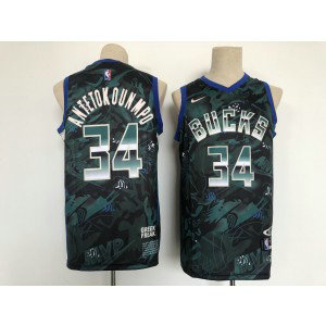 NBA Bucks 34 Giannis Antetokounmpo MVP Men Jersey