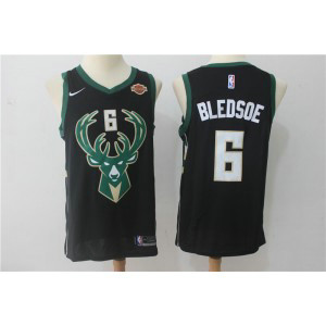 NBA Bucks 6 Eric Bledsoe Black Nike Swingman Men Jersey