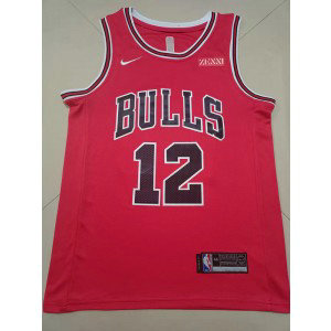 NBA Bulls 12 Dosunmu Red Nike Men Jersey