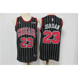 NBA Bulls 23 Michael Jordan Black 2020 Swingman Men Jersey