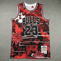 NBA Bulls 23 Michael Jordan Black Hardwood Classics Men Jersey