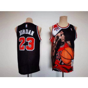 NBA Bulls 23 Michael Jordan Hardwood Classics Men Jersey