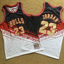 NBA Bulls 23 Michael Jordan Multi Color 1997-98 Hardwood Classics Independent Men Jersey