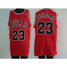 NBA Bulls 23 Michael Jordan Red Men Jersey 1