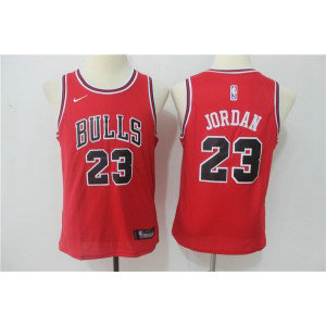 NBA Bulls 23 Michael Jordan Red Nike Swingman Youth Jersey