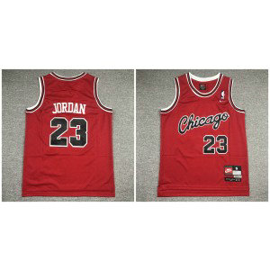 NBA Bulls 23 Red Jordan Youth Jersey