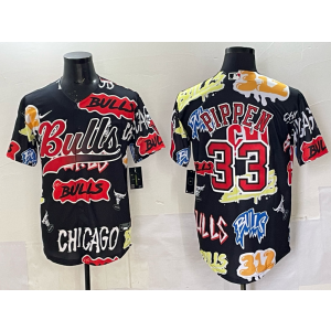 NBA Bulls 33 Pippen Fashion Baseball Vapor Limited Men Jersey