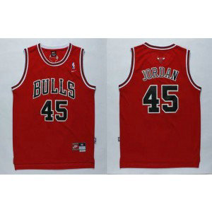NBA Bulls 45 Jordan Red Men Jersey 1
