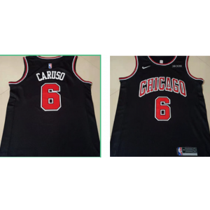 NBA Bulls 6 Alex Caruso Black Men Jersey