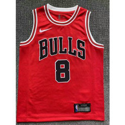 NBA Bulls 8 Zach LaVine Red Youth Jersey
