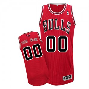 NBA Bulls Red Customized Men Jersey