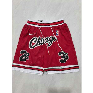 NBA Bulls Red Shorts