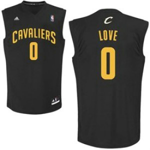 NBA Cavaliers 0 Kevin Love Black Men Jersey